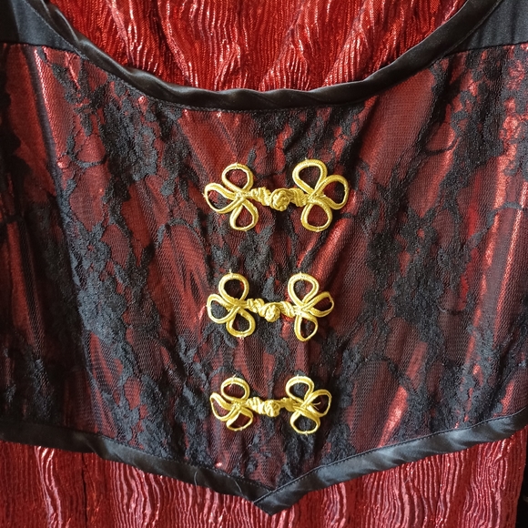 Women's Vampire Madam Costume (X-Large/14-16) - Picture 4 of 9